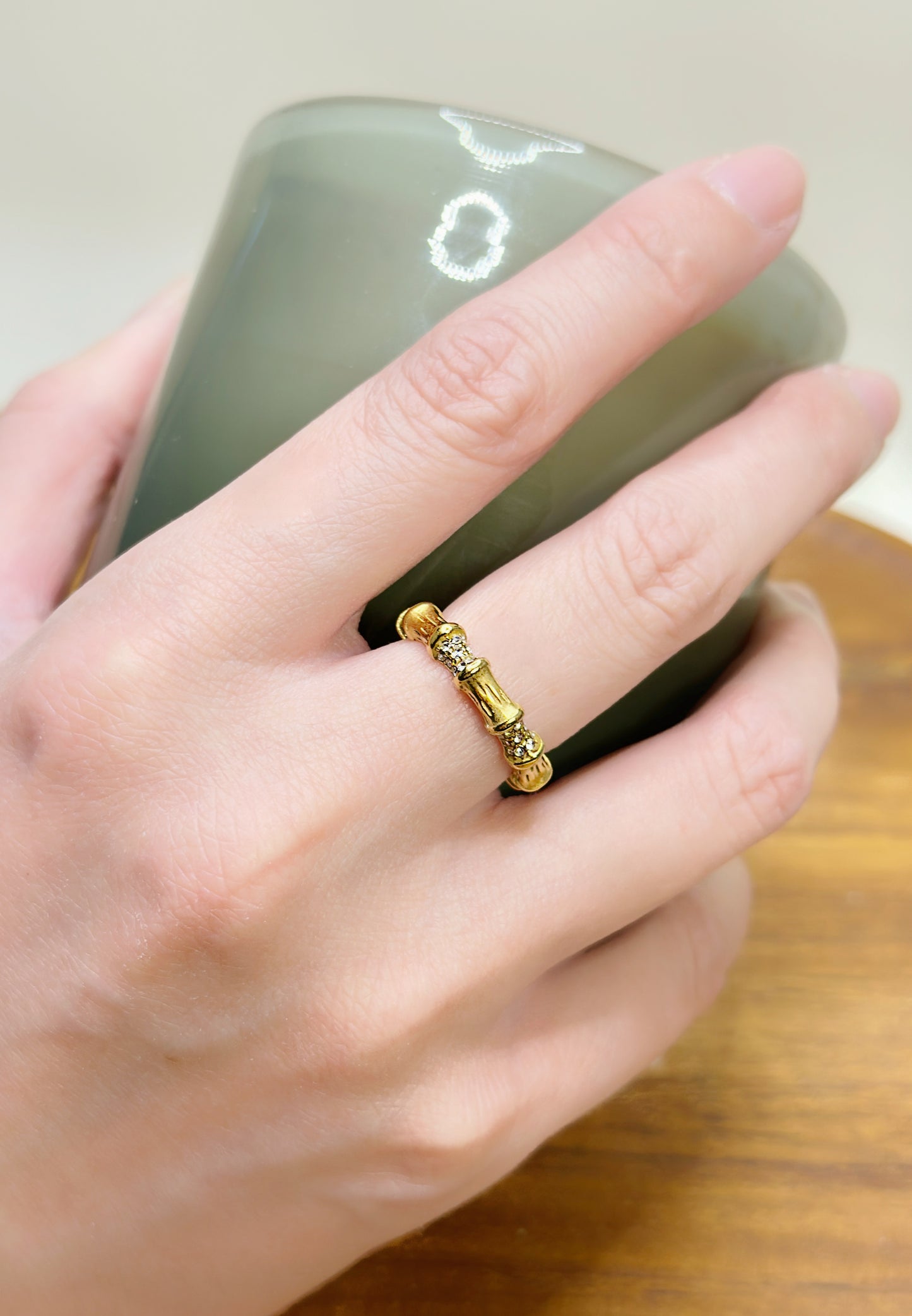 Bamboo Accent Ring