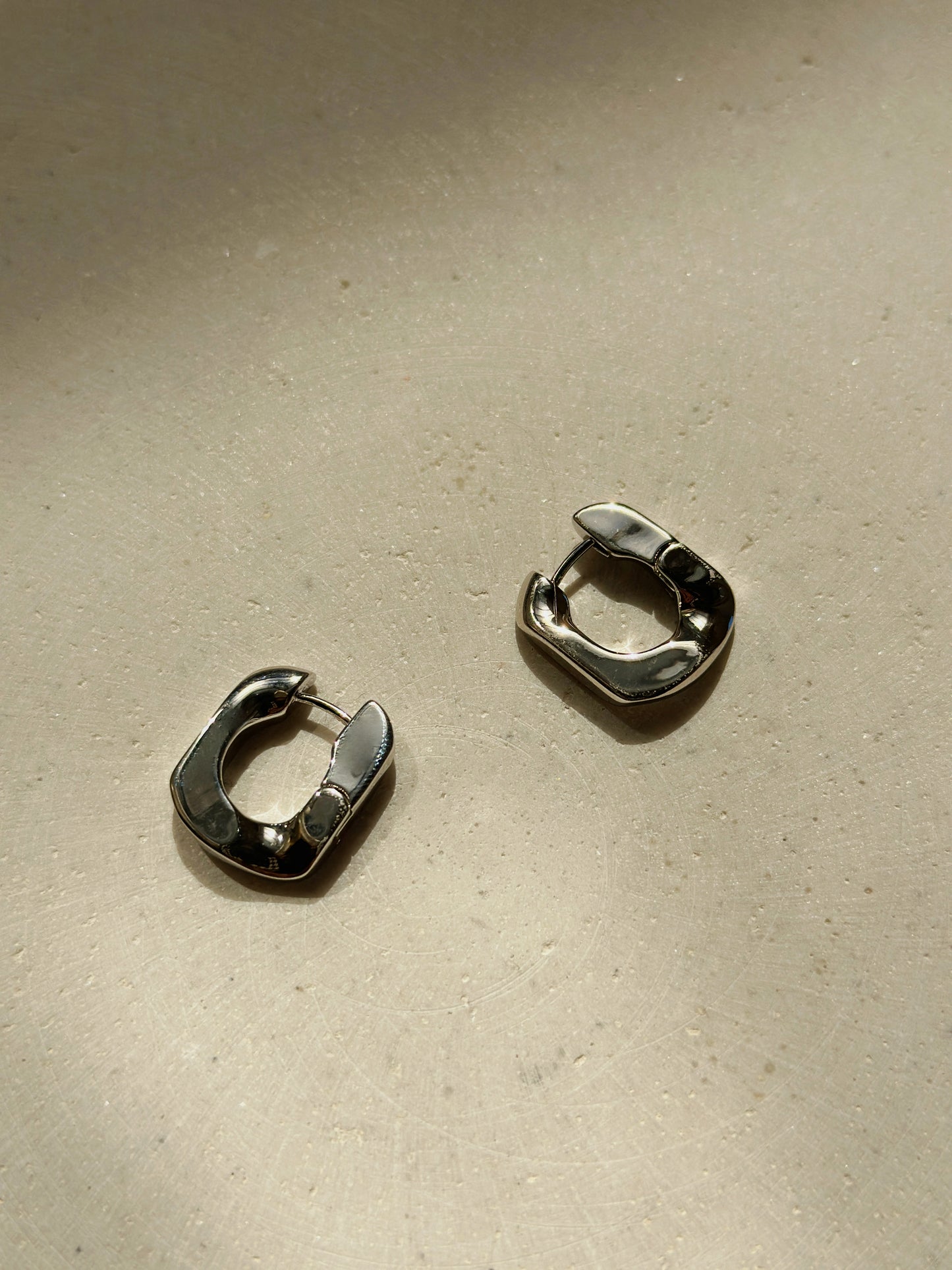 Edgy Square Hoops