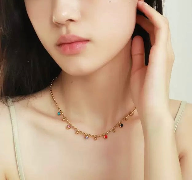 Color Pop Gem Necklace