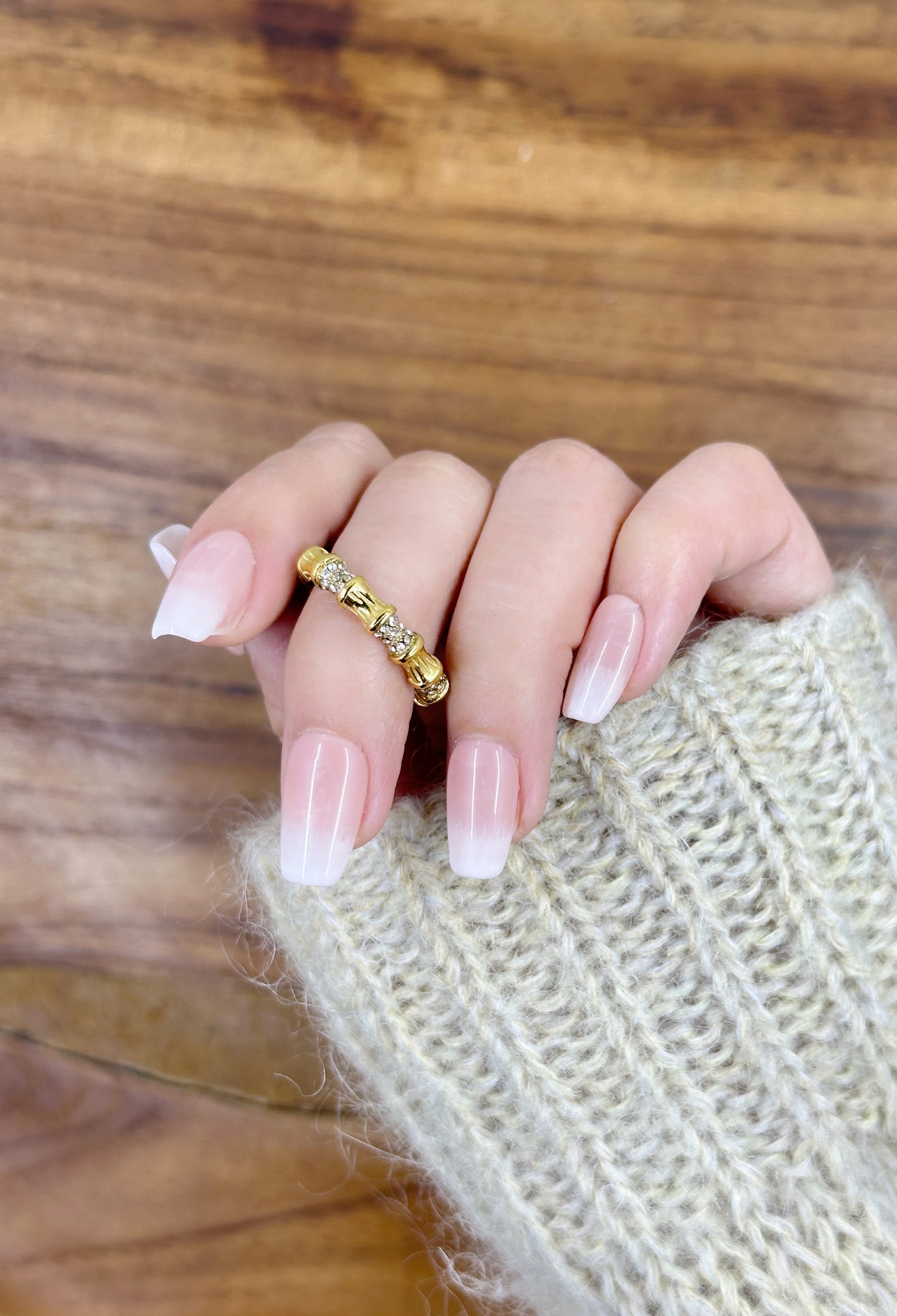 Bamboo Accent Ring