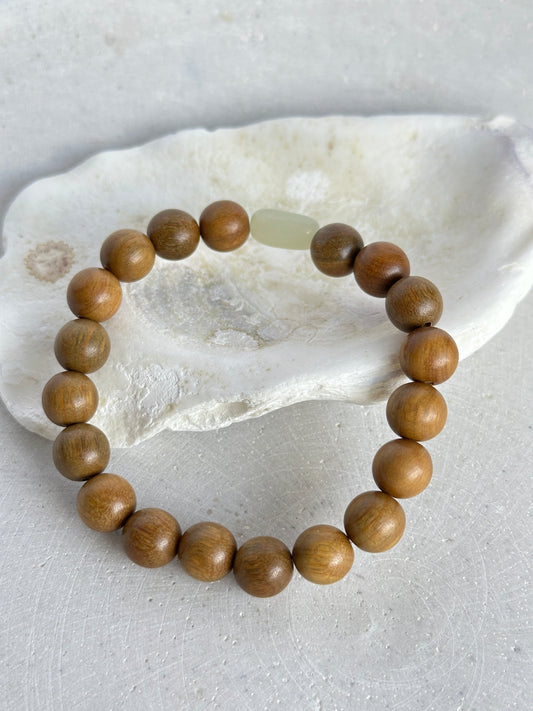 Balance Wood Bead Bracelet