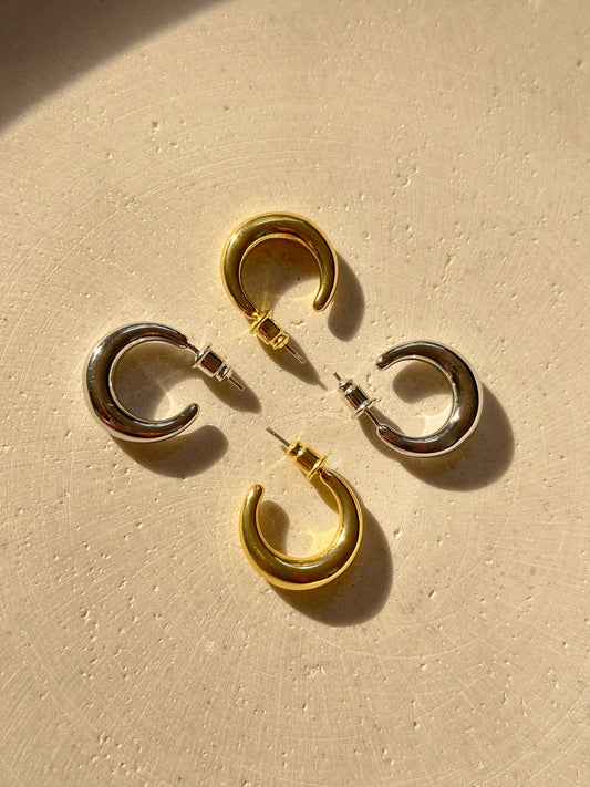 Round Crescent Hoops