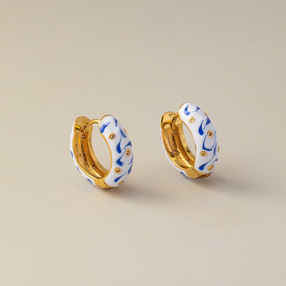 Porcelain Hoops